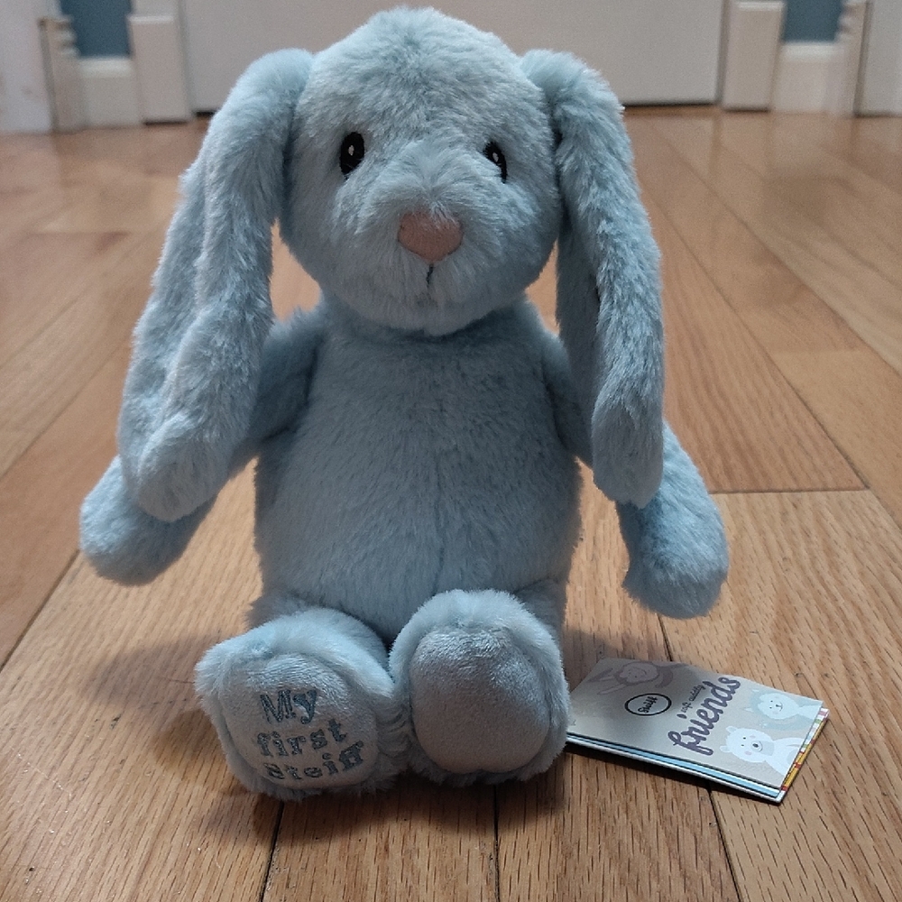 Blue Stuffed Bunny Plush Toy